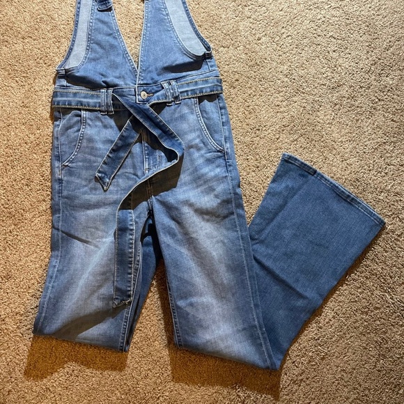 AE Denim Flare Overall - Picture 10 of 13